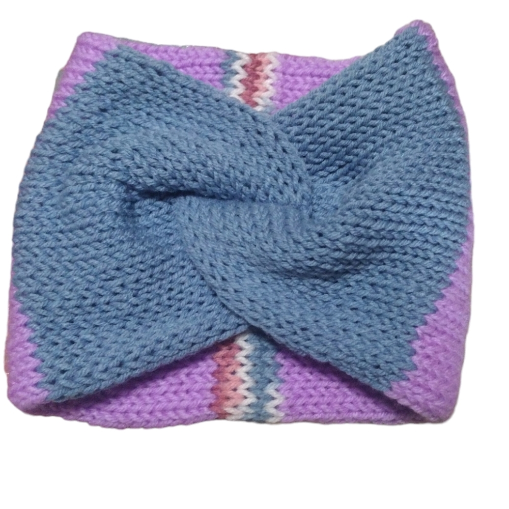 Mystery Twist Headband Knit Ear Warmer-Wide